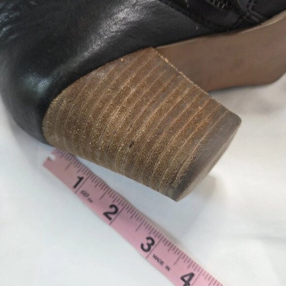 Madewell Womens Size 8.5 Ankle Booties Leather Black Billie E0191 - Picture 8 of 8